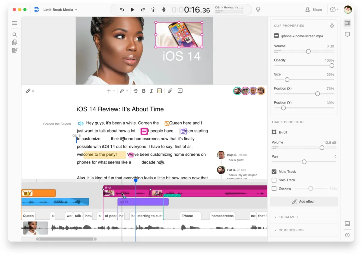 Notre avis sur Descript : un générateur de vidéo par IA (intelligence artificielle) à découvrir Notre avis sur Descript : un générateur de vidéo par IA (intelligence artificielle) à découvrir