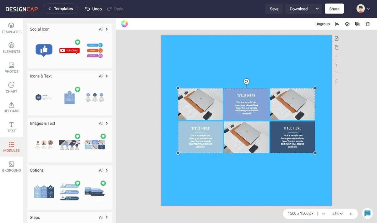 Interface DesignCap: fonctionnalités, prix, alternatives
