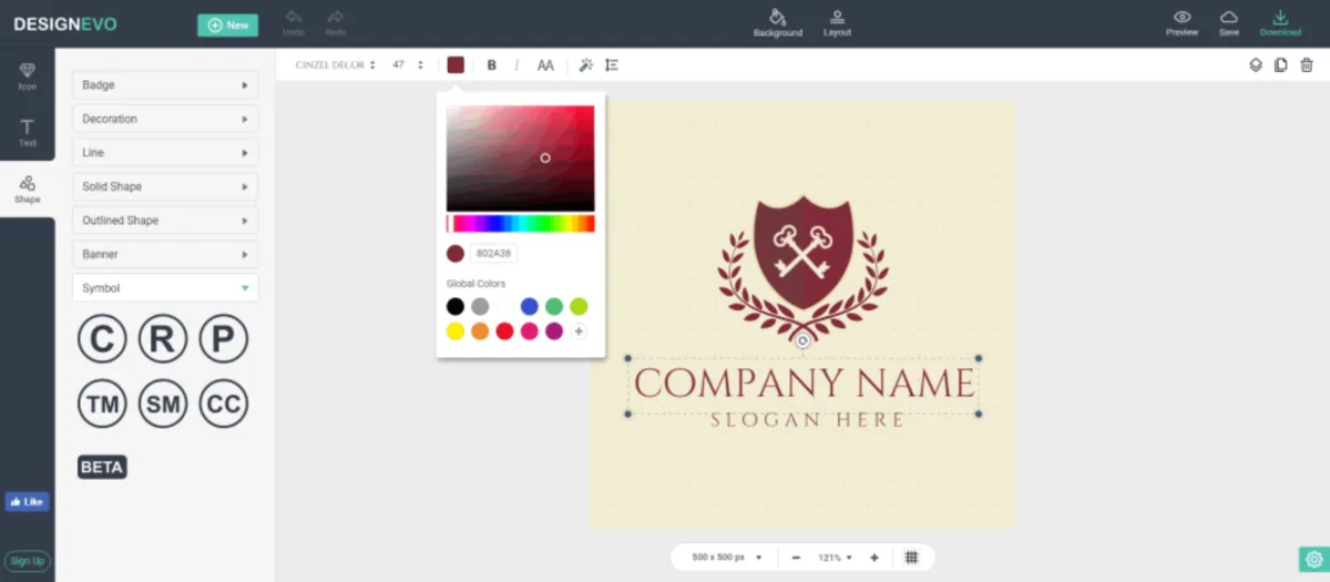 DesignEvo est un logiciel de création de logo très réputé en entreprise car il dispose de nombreuses fonctionnalités et intégrations tierces DesignEvo est un logiciel de création de logo très réputé en entreprise car il dispose de nombreuses fonctionnalités et intégrations tierces