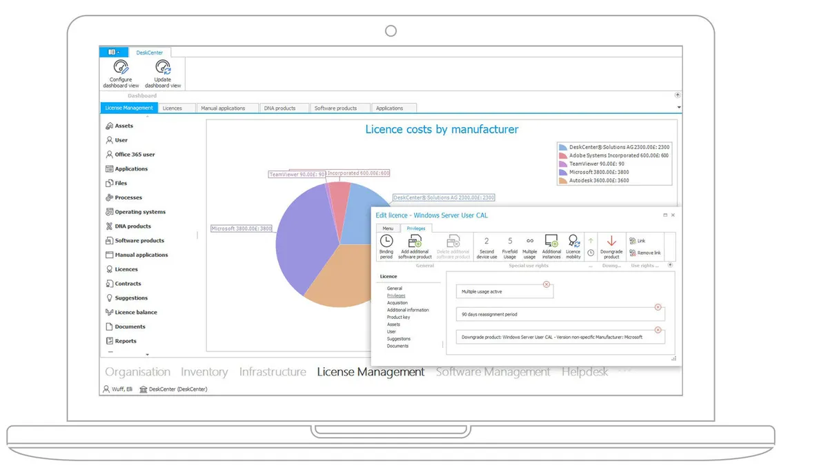 Notre avis sur DeskCenter Management Suite : un logiciel de gestion des actifs informatiques (ITAM) à découvrir