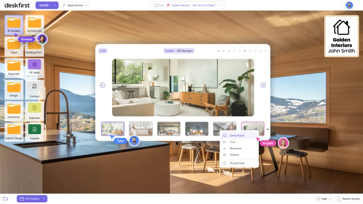Interface Deskfirst: fonctionnalités, prix, alternatives