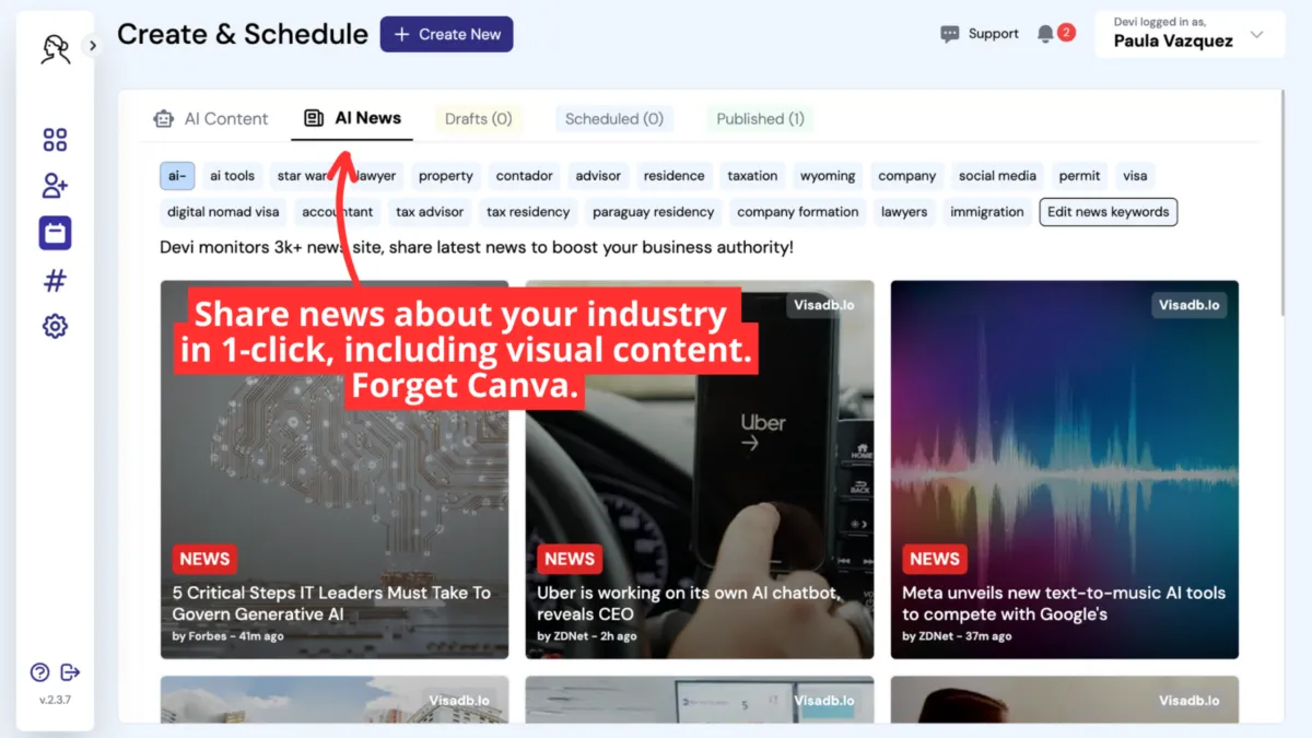 Interface Devi: fonctionnalités, prix, alternatives