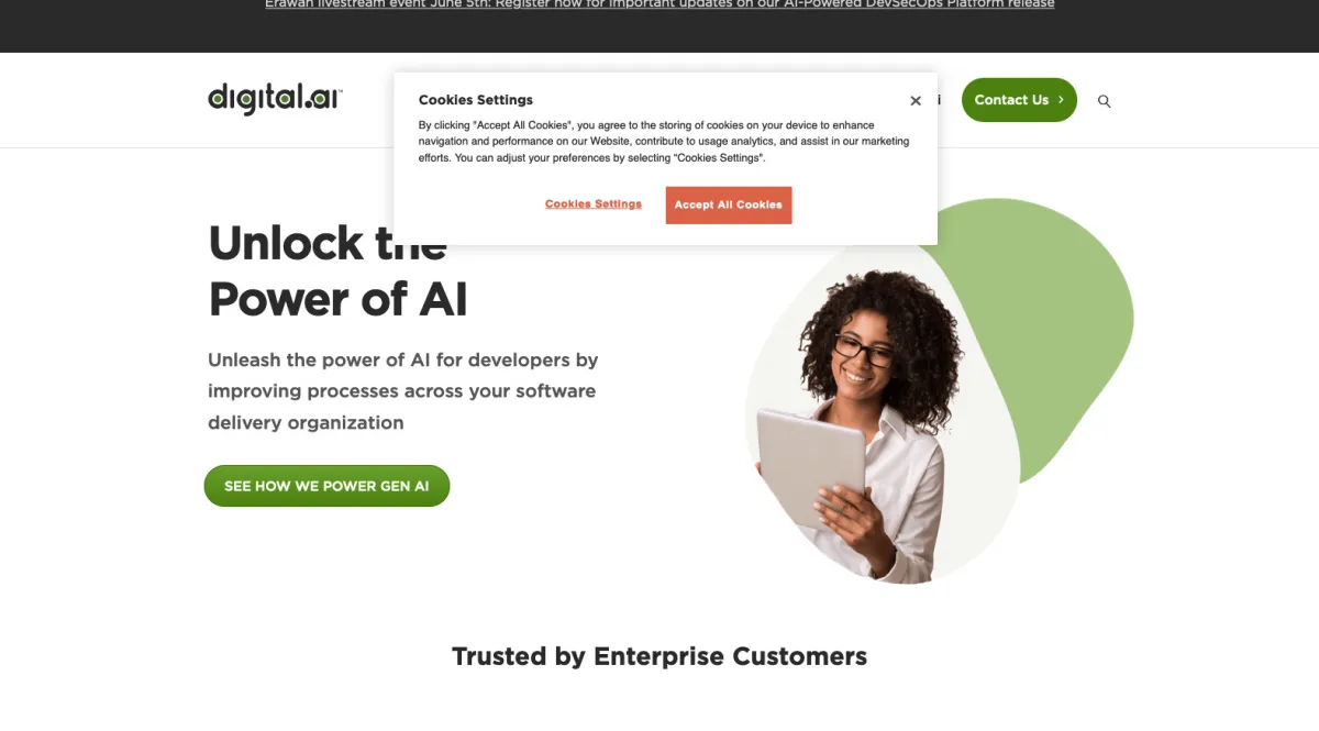 Interface Digital.Ai : fonctionnalités, prix, alternatives