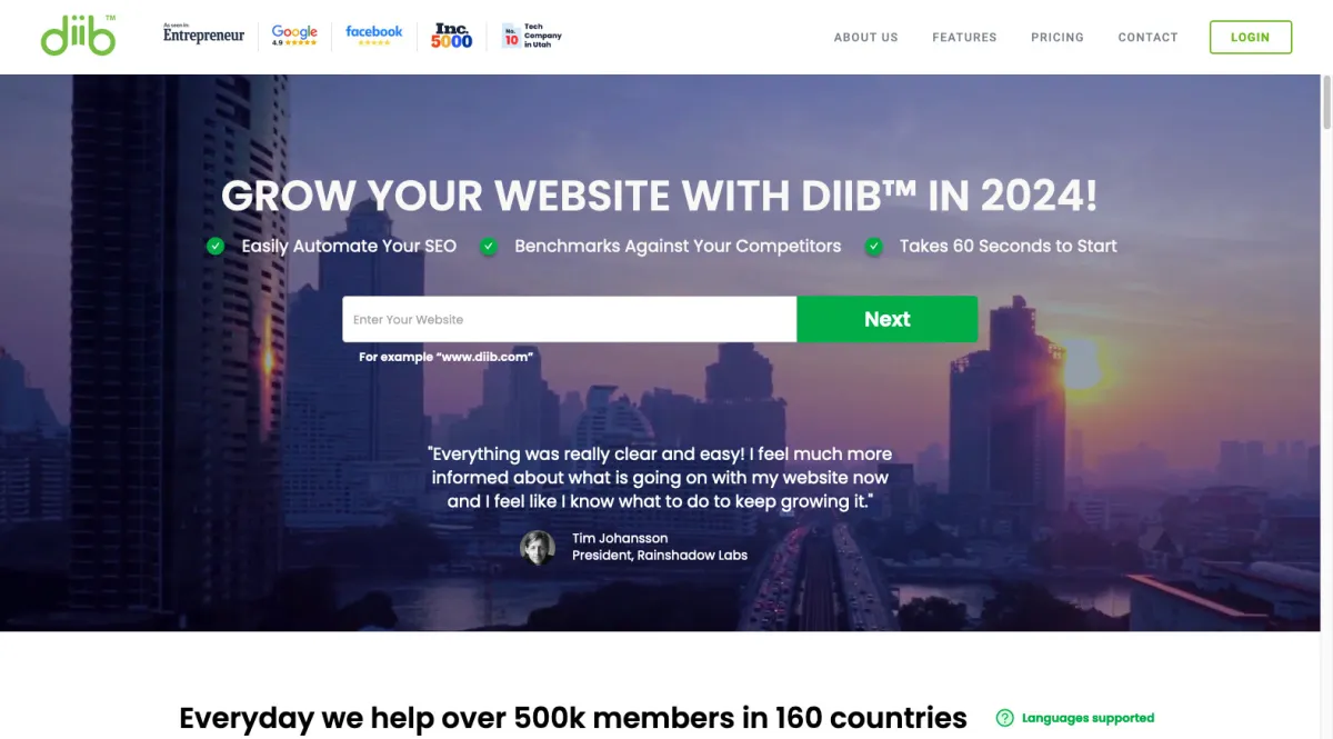 Interface Diib : fonctionnalités, prix, alternatives