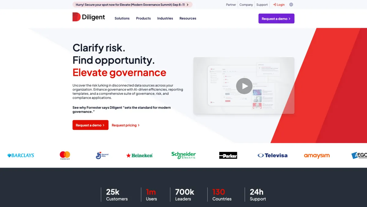 Interface Diligent One Platform : fonctionnalités, prix, alternatives