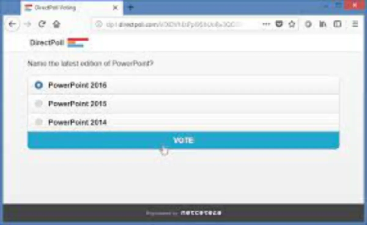 Interface DirectPoll: fonctionnalités, prix, alternatives