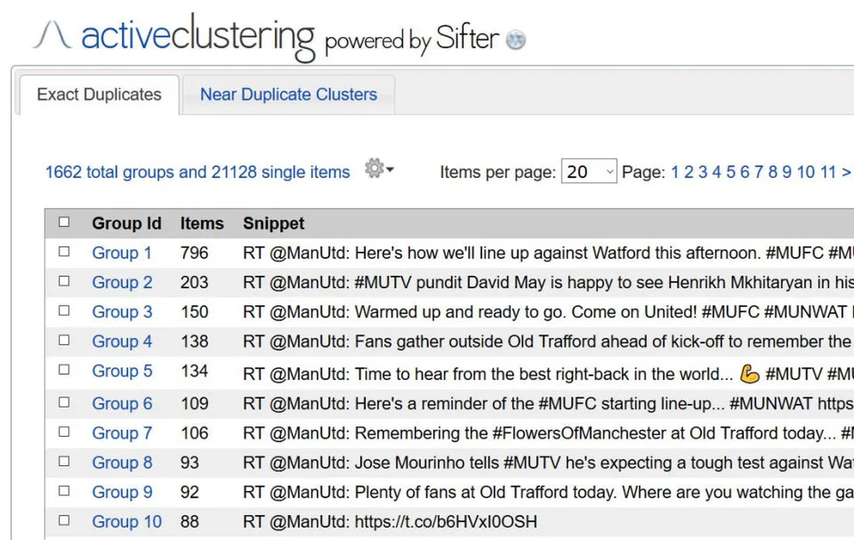 Interface DiscoverText: fonctionnalités, prix, alternatives