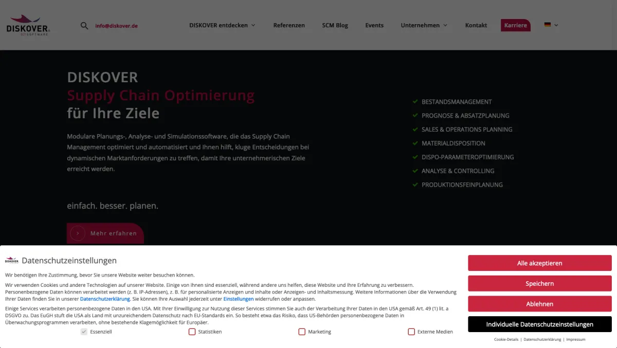 Interface DISKOVER : fonctionnalités, prix, alternatives