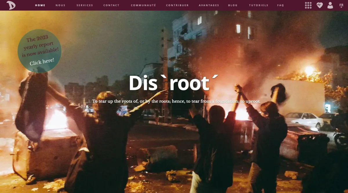 Interface Disroot : fonctionnalités, prix, alternatives