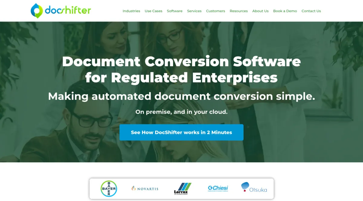 Interface DocShifter : fonctionnalités, prix, alternatives