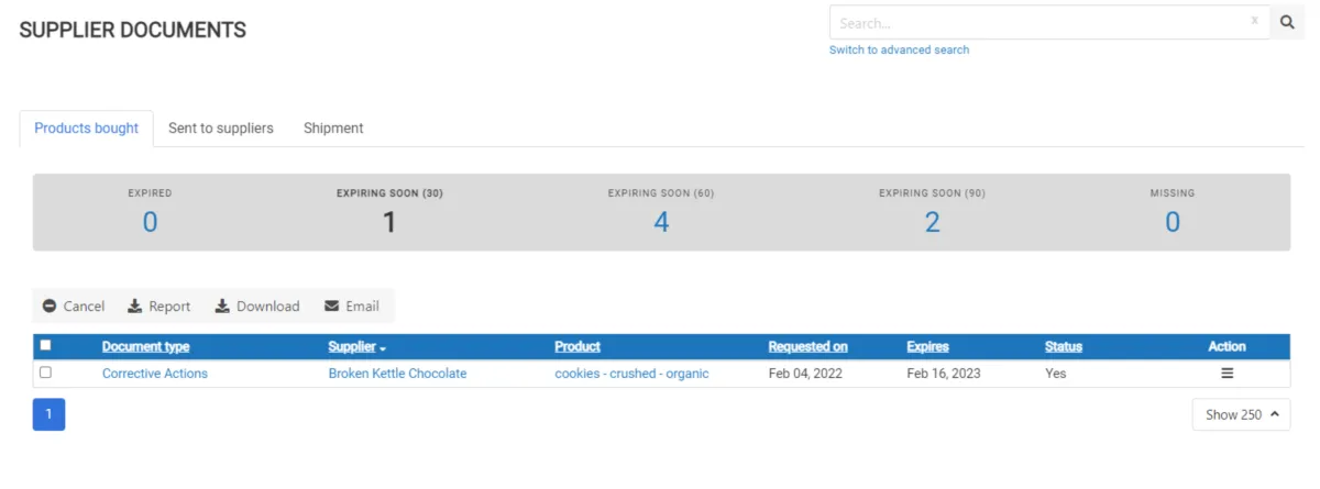 Interface Document Compliance Network: image, ergonomie, alternatives