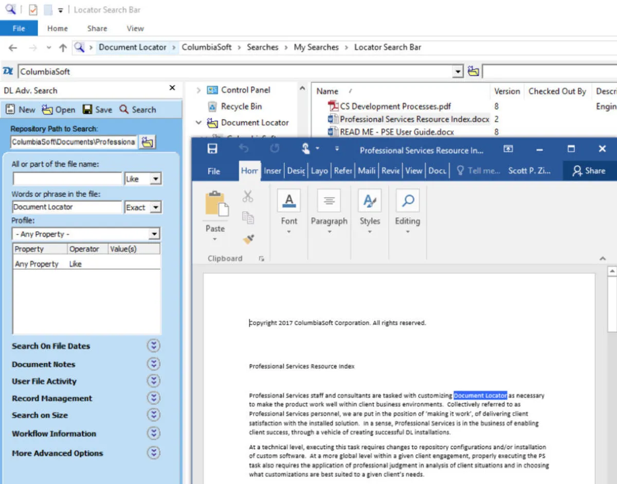 Interface Document Locator: fonctionnalités, prix, alternatives
