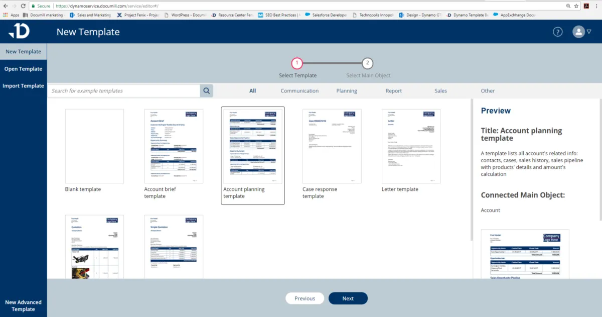 Interface Documill Dynamo: fonctionnalités, prix, alternatives