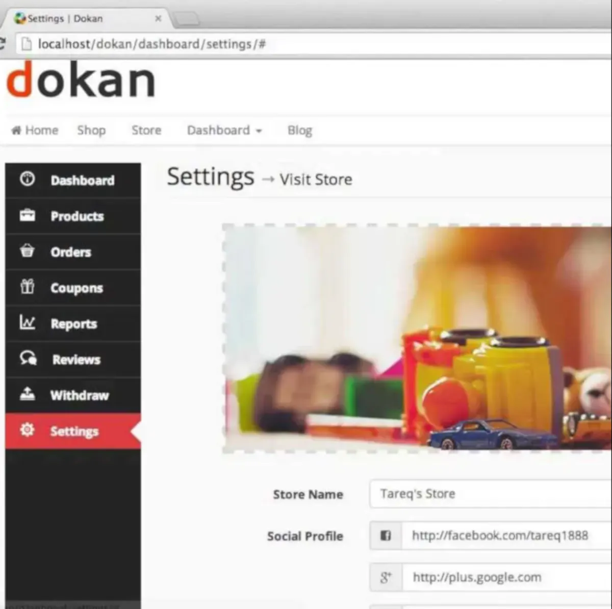 Interface Dokan: fonctionnalités, prix, alternatives