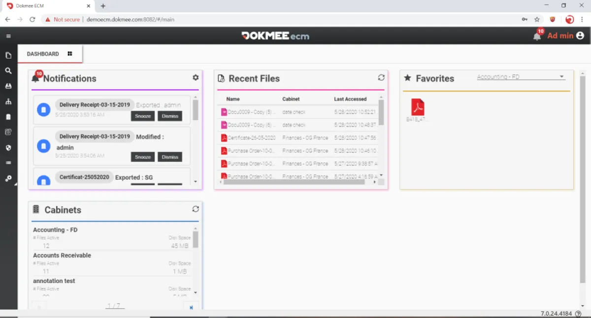 Notre avis sur Dokmee ECM : un logiciel de gestion de contenu d'entreprise (ECM) à découvrir