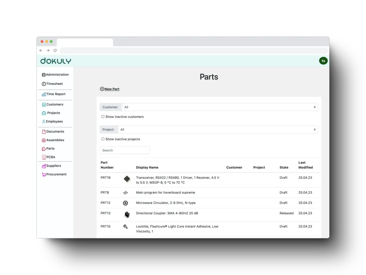 Interface Dokuly: fonctionnalités, prix, alternatives