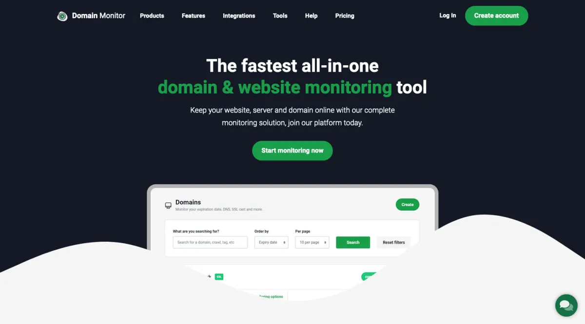 Interface Domain Monitor : fonctionnalités, prix, alternatives