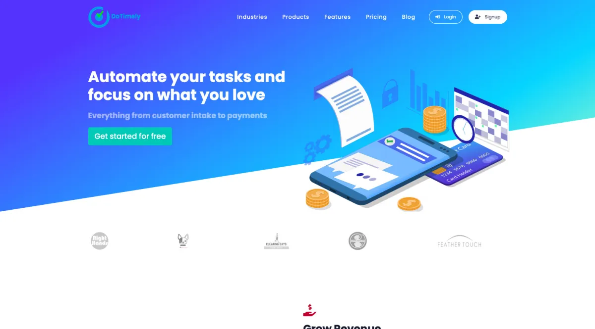 Interface DoTimely : image, ergonomie, alternatives