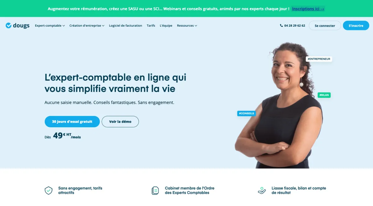 Interface Dougs : fonctionnalités, prix, alternatives