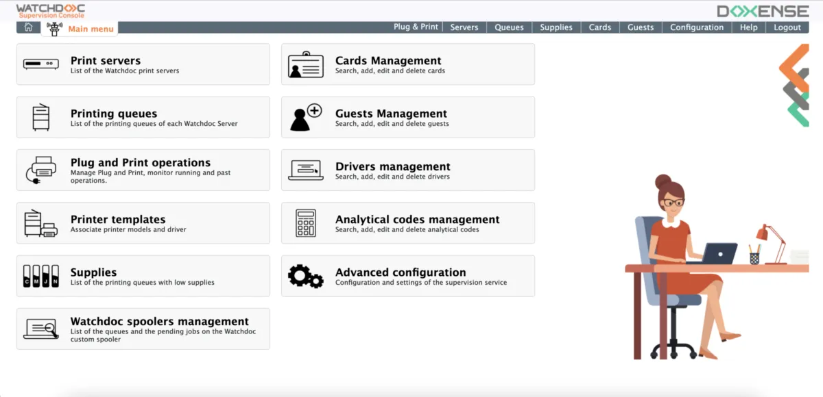 Interface Doxense: fonctionnalités, prix, alternatives