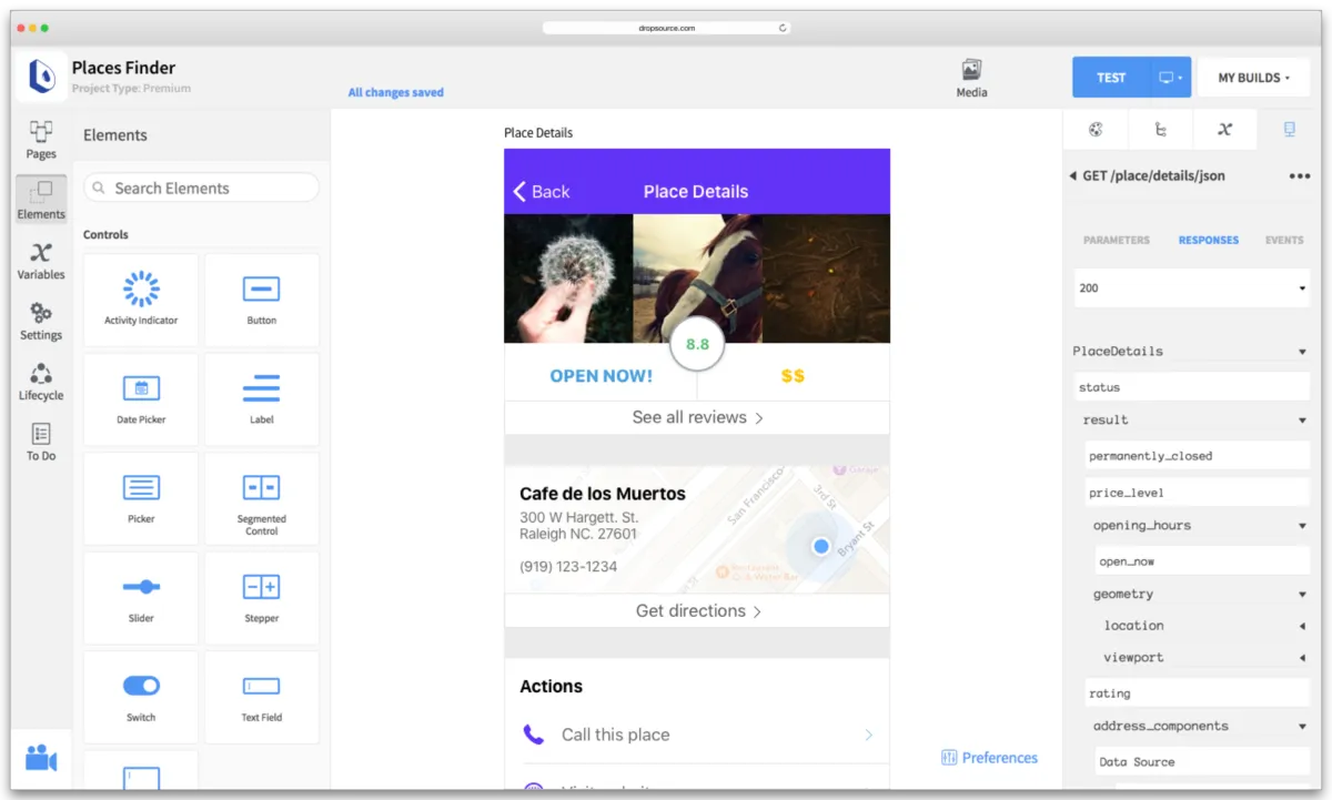 Notre avis sur Dropsource : un logiciel de développement d'applications (app builder) à découvrir