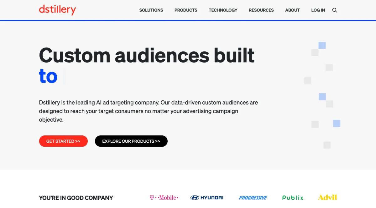 Interface Dstillery : image, ergonomie, alternatives