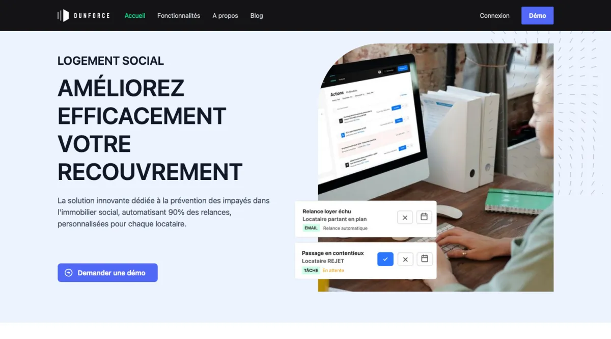 Interface Dunforce : fonctionnalités, prix, alternatives