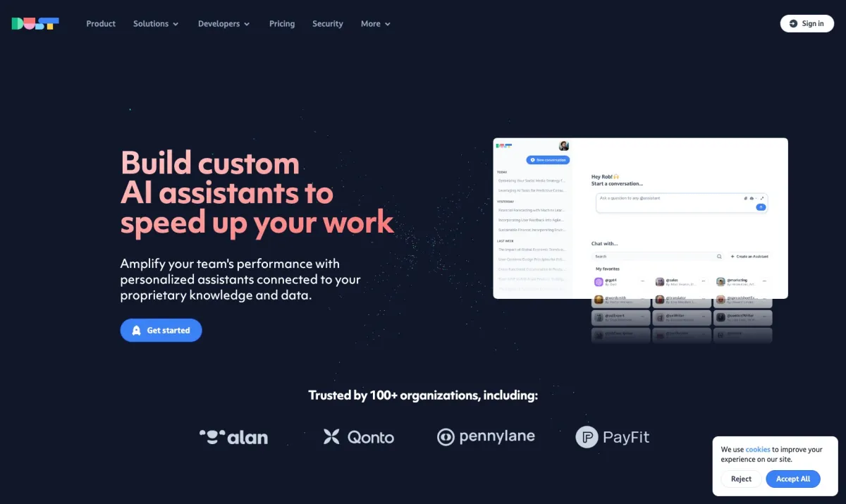 Interface Dust : fonctionnalités, prix, alternatives