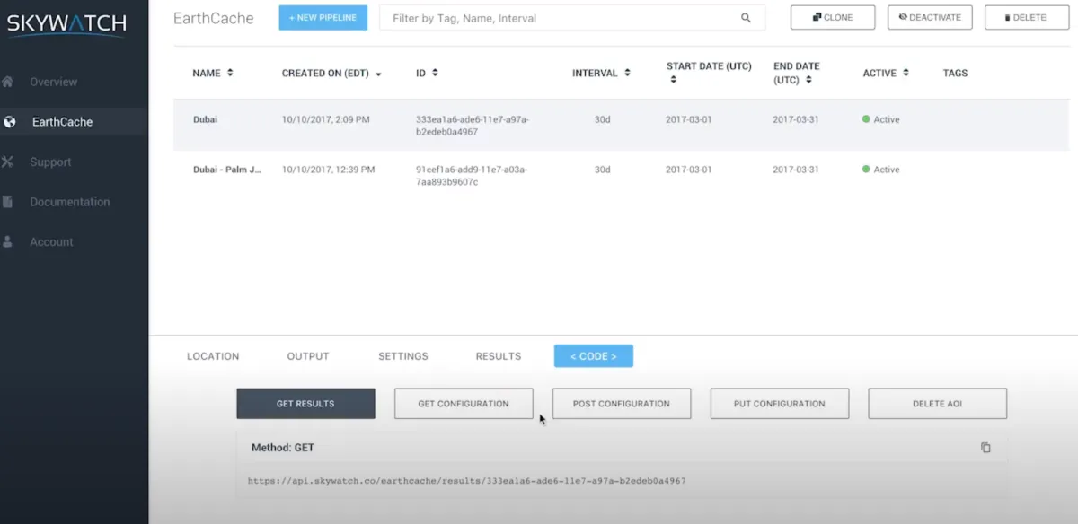 Interface EarthCache: fonctionnalités, prix, alternatives