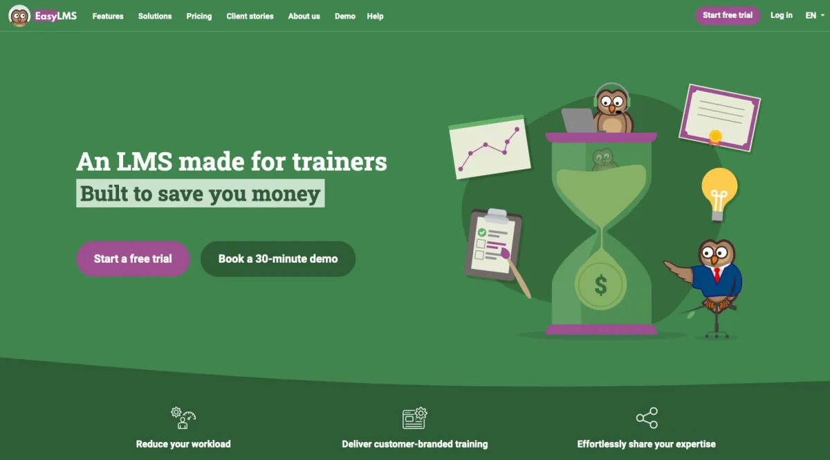 Interface Easy LMS : image, ergonomie, alternatives