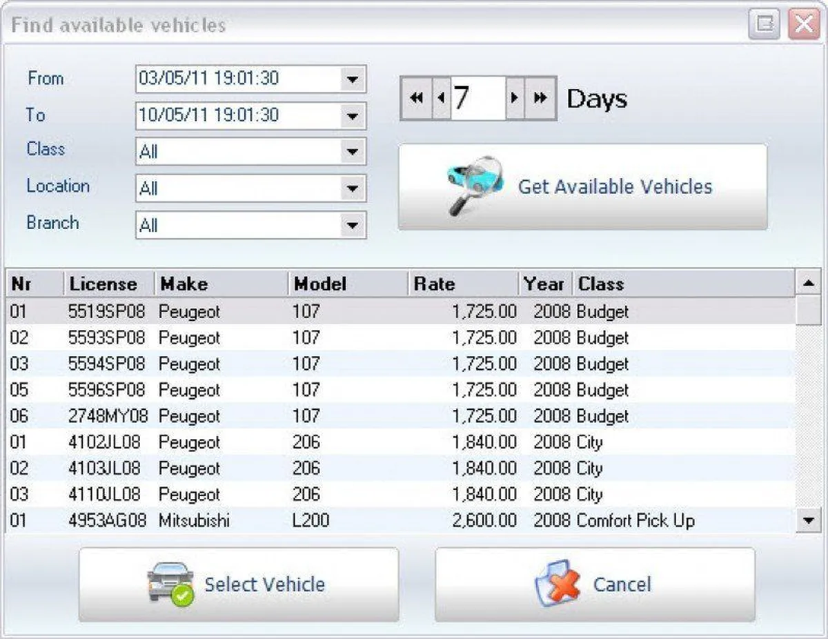 Easy Rent Pro est un logiciel pour location de voiture populaire qui existe en version gratuite ou payante (à partir de 299 €) 