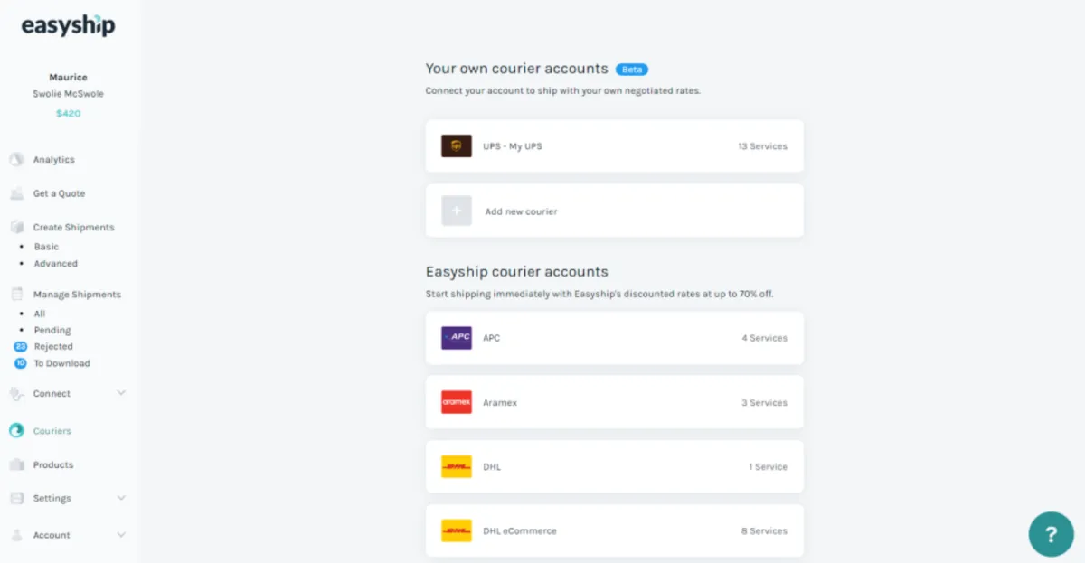 Easyship est un logiciel supply chain très réputé en entreprise car il dispose de nombreuses fonctionnalités et intégrations tierces Easyship est un logiciel supply chain très réputé en entreprise car il dispose de nombreuses fonctionnalités et intégrations tierces