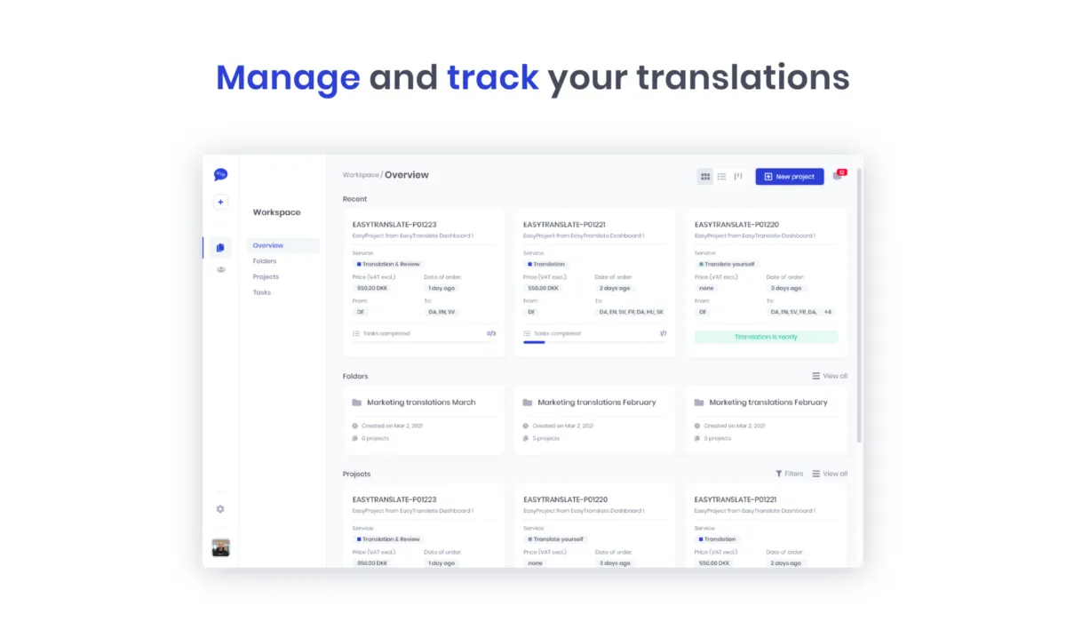 Interface EasyTranslate: image, ergonomie, alternatives