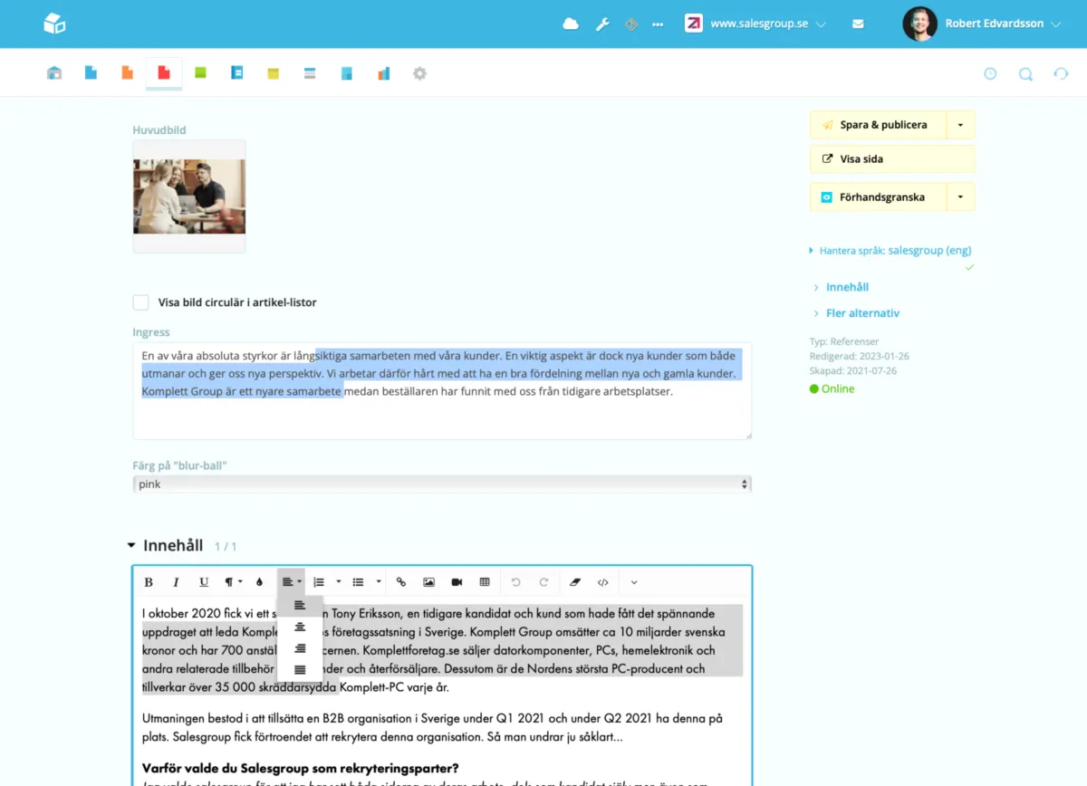 Interface EasyWeb: fonctionnalités, prix, alternatives