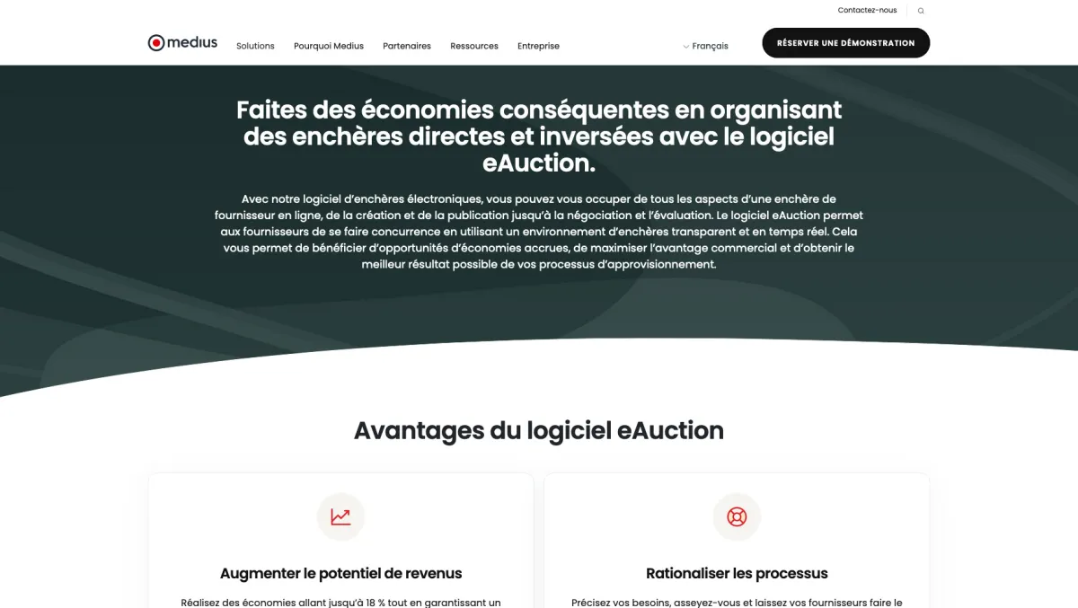 Interface Eauction : fonctionnalités, prix, alternatives