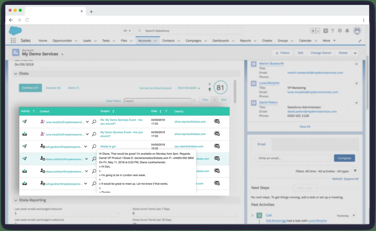 Notre avis sur Ebsta : un logiciel d'activation des ventes (sales enablement) à découvrir
