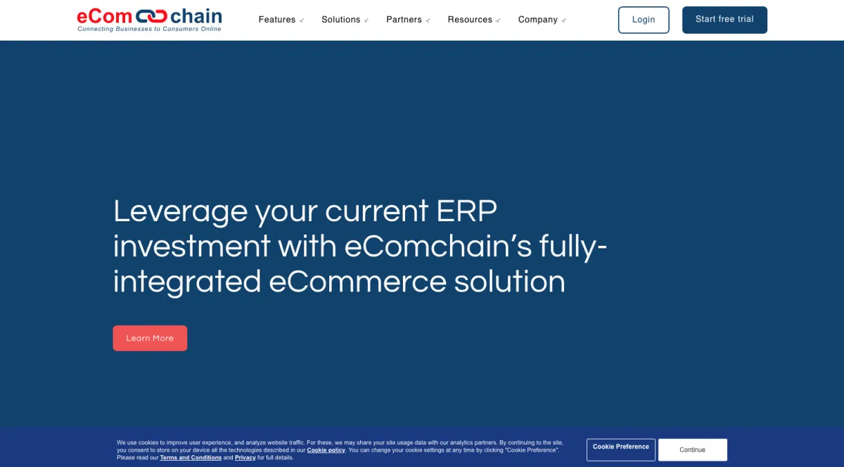 Interface eComchain : fonctionnalités, prix, alternatives