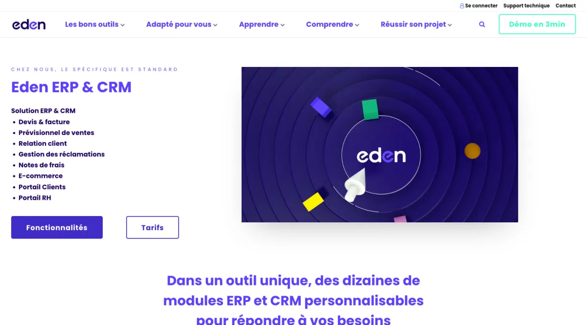 Interface Eden Pme : fonctionnalités, prix, alternatives