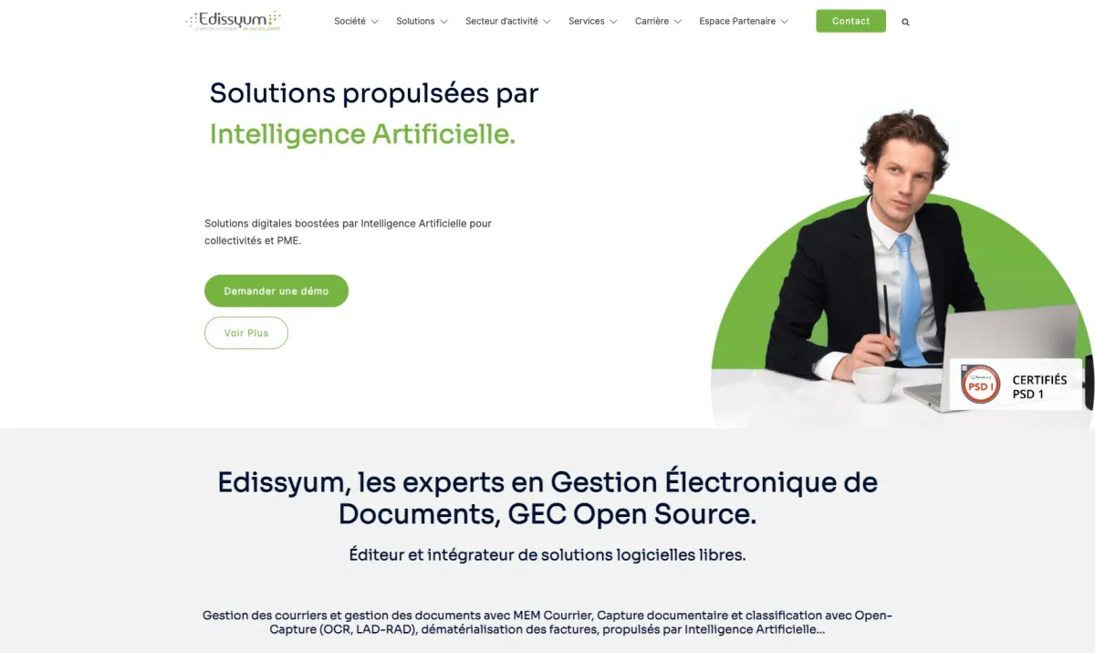 Interface Edissyum Consulting : fonctionnalités, prix, alternatives