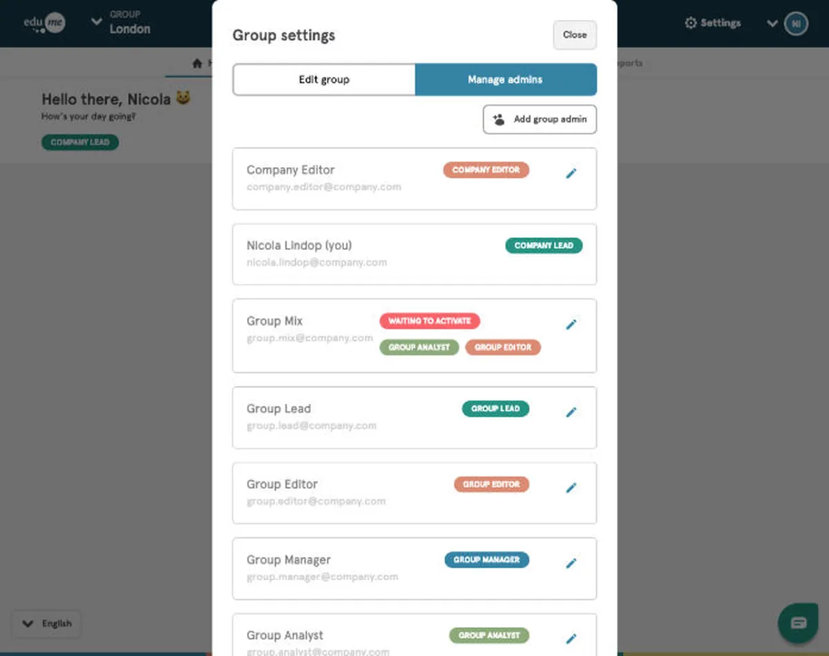 Interface EduMe: image, ergonomie, alternatives