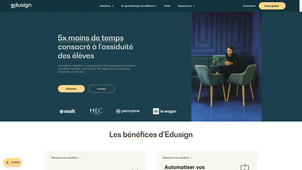 Interface Edusign : fonctionnalités, prix, alternatives Interface Edusign : fonctionnalités, prix, alternatives