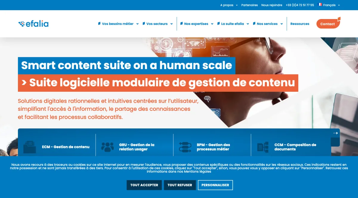 Interface Efalia Doc : fonctionnalités, prix, alternatives