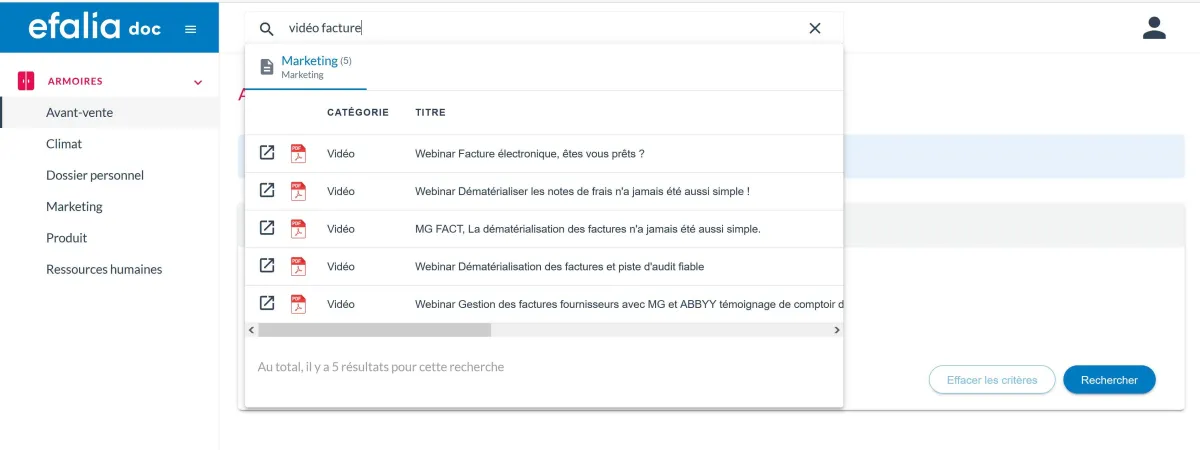 Notre avis sur Efalia Doc : un logiciel GED (gestion électronique des documents) à découvrir
