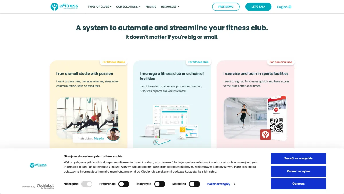 Interface Efitness : fonctionnalités, prix, alternatives