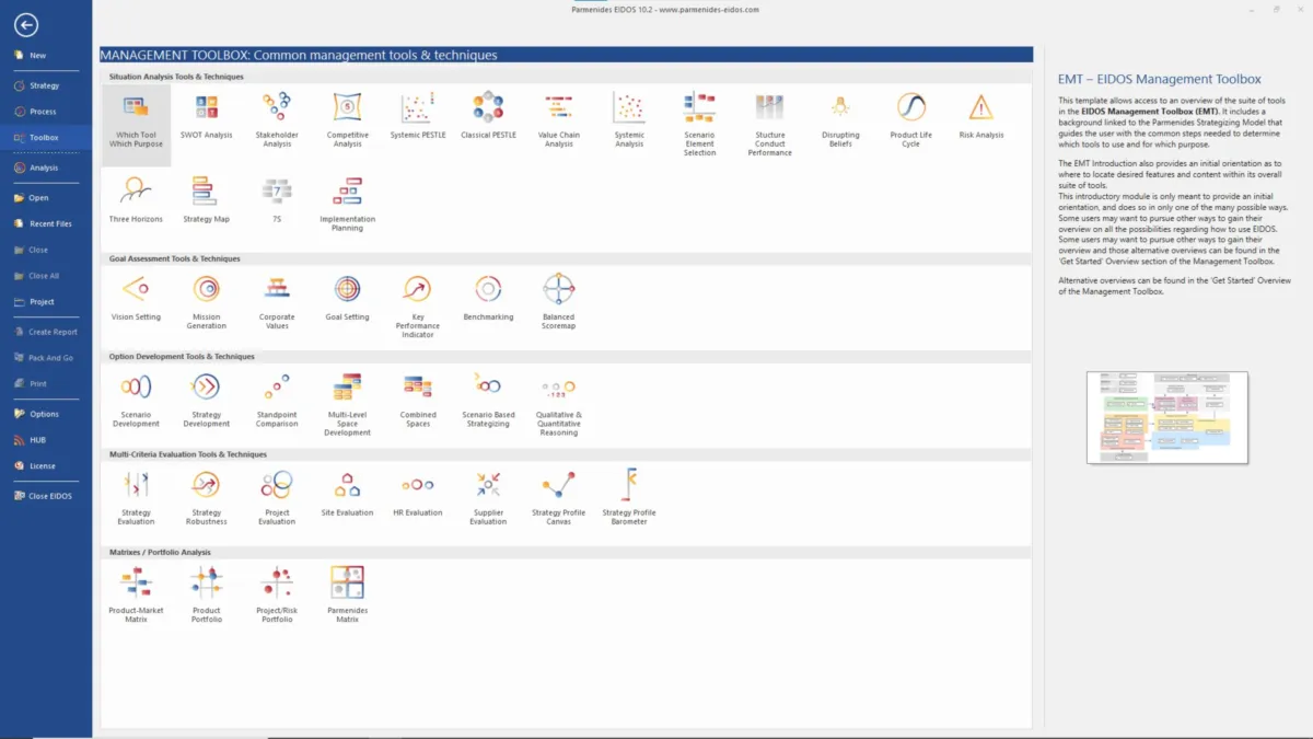 Interface EIDOS: fonctionnalités, prix, alternatives
