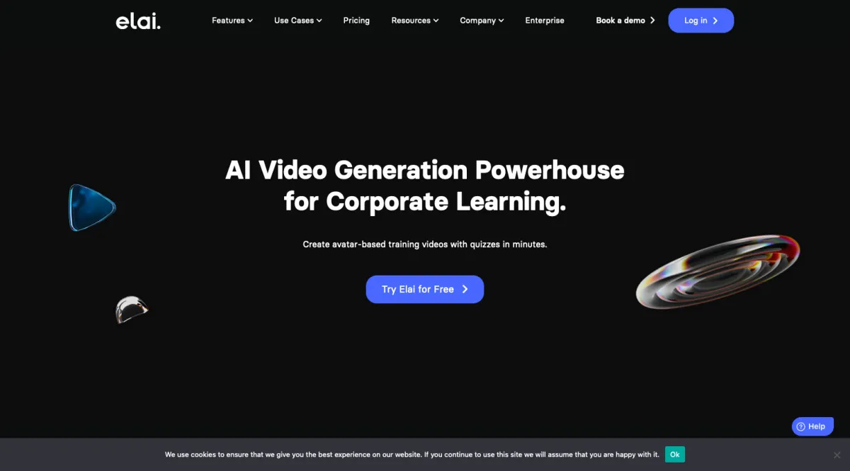 Interface Elai.io : image, ergonomie, alternatives