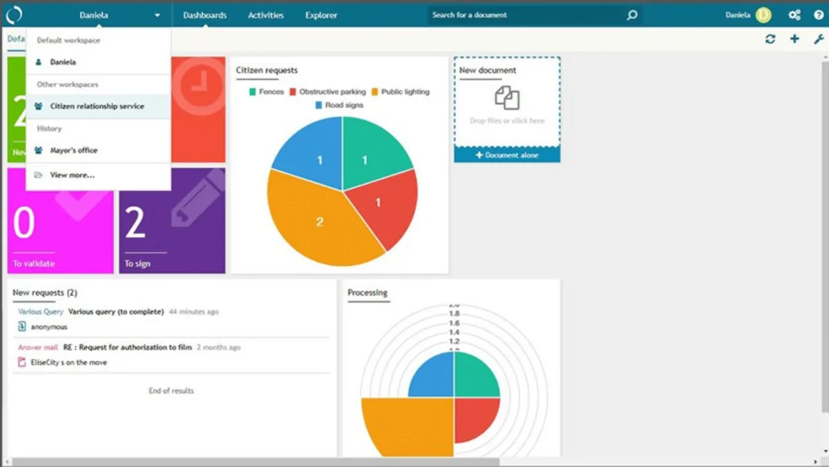 Interface Elise ECM: fonctionnalités, prix, alternatives