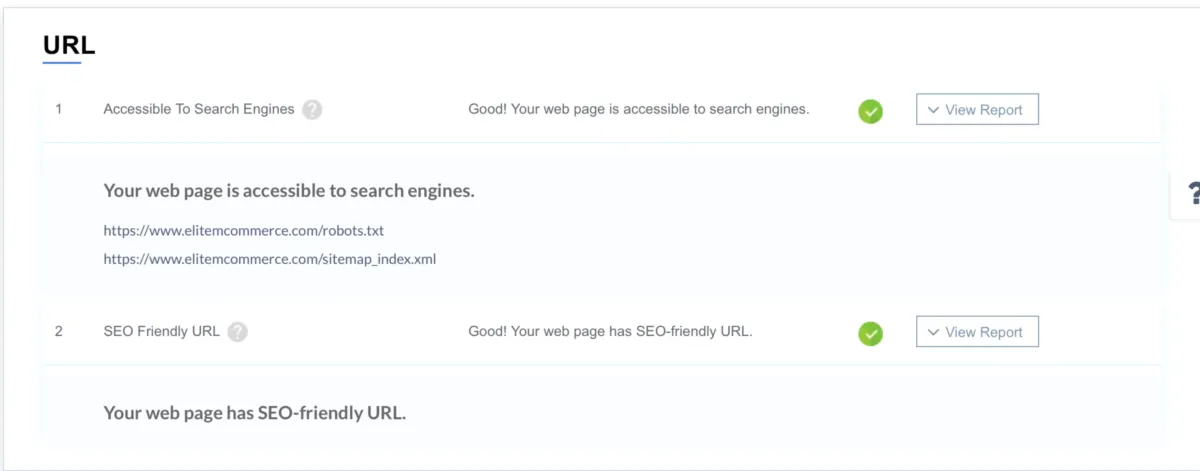 Interface Elite Site Optimizer: fonctionnalités, prix, alternatives