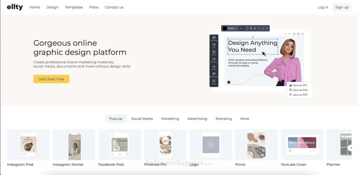 Ellty: avis sur le logiciel de graphisme: fonctionnalités, avantages, inconvénients et tarifs