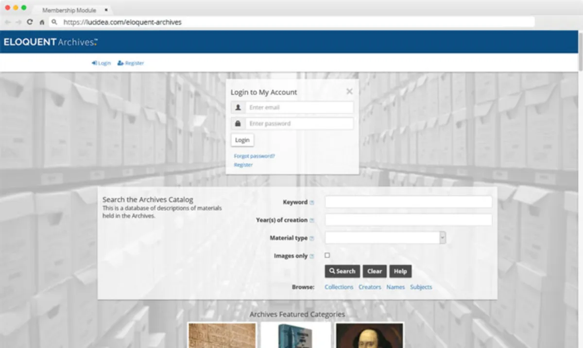 Interface Eloquent Archives: fonctionnalités, prix, alternatives